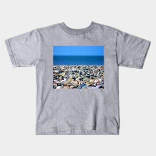 Seaside - Pebbles on the beach Kids T-Shirt